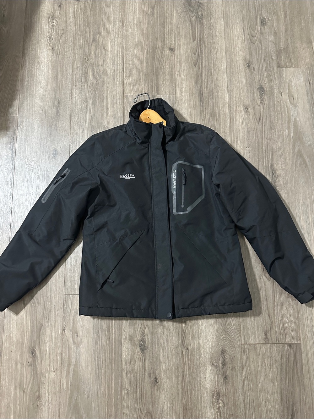 Black Jacket Ski Snowboard Coat Jacket Men's Insulated Faux Fur